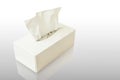 Tissue cartons mocked white tissue