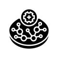 tissue engineering biomedical glyph icon vector illustration Royalty Free Stock Photo