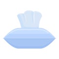 Tissue package icon, cartoon style