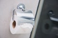 Tissue paper roll in bathroom Royalty Free Stock Photo