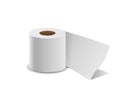 Tissue paper roll, isolated on white background Royalty Free Stock Photo