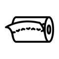 tissue roll paper towel line icon vector illustration Royalty Free Stock Photo