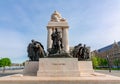 Tisza Istvan monument at Hungarian parliament building in Budapest Royalty Free Stock Photo