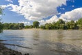 Tisza River at Szeged Royalty Free Stock Photo