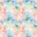 Ai rendered seamless repeat pattern of a colourful watercolour abstract painting like a mesh