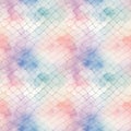 AI rendered seamless repeat pattern in colourful watercolour. Free geometric mesh pattern