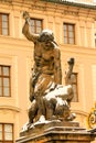 Titan statue at Prague castle entrance