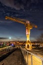 Titan yellow crane on Island of Nantes