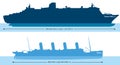 Titanic And Queen Mary 2 - Size Comparison And Dra