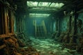 Titanic Shipwreck interior Underwater