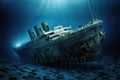 Titanic Shipwreck Underwater