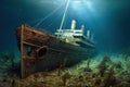 Titanic Shipwreck Underwater