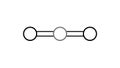 titanium dioxide molecule, structural chemical formula, ball-and-stick model, isolated image pigment e171