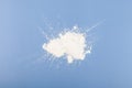 Titanium dioxide powder. TiO2 also known as titanium (IV) oxide or titania. Food additive, E171. Royalty Free Stock Photo