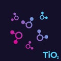 Titanium dioxide, TiO2 molecules