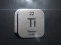 Titanium element from the periodic table