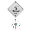 Titanium periodic elements. Business artwork vector graphics