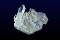 Titanium rainbow aura quartz crystal cluster.