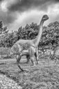 Titanosaur dinosaur inside a dino park in southern Italy