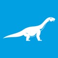Titanosaurus dinosaur icon white