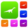 Titanosaurus dinosaur set color collection