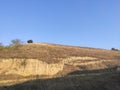 Titel hill Vojvodina Serbia geomorphological structures Royalty Free Stock Photo