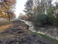 Titel hill Vojvodina Serbia nature landscape in autumn with river canal