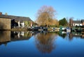 Tithe Barn canal basin, Lancaster canal, Garstang Royalty Free Stock Photo