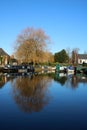 Tithe Barn canal basin, Lancaster canal, Garstang Royalty Free Stock Photo