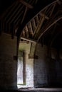 The Tithe Barn on Pound Lane, medieval stone barn in the Barton Grange complex on the River Avon in Bradford on Avon, Wiltshire UK Royalty Free Stock Photo