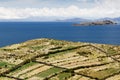 Titicaca lake, Bolivia, Isla del Sol landscape Royalty Free Stock Photo