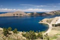 Titicaca lake, Bolivia, Isla del Sol landscape Royalty Free Stock Photo