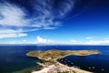 Titicaca lake, Bolivia, Isla del Sol landscape Royalty Free Stock Photo