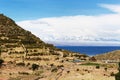 Titicaca lake, Bolivia, Isla del Sol landscape Royalty Free Stock Photo