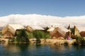 Titicaca lake, Peru, floating islands Uros Royalty Free Stock Photo