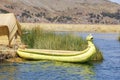 Titicaca lake reed boats