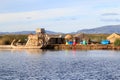 Titicaca's people of floating islands Royalty Free Stock Photo