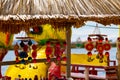Titikaka lake, souvenirs for tourists visiting Uros islands in Peru