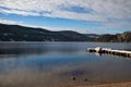 Titisee-Neustadt, Germany - 10 30 2012: Scenic veiw of Titisee Lake on a beautiful cold autumn day