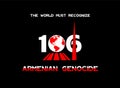 Title: Armenian Genocide 1915 - Memorial, vector illustration