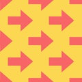 Arrow seamless pattern. Endless start background of geometric shapes.