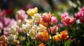 Imbibe the lively atmosphere of spring by capturing the vibrant colors of blossoming flowers. Royalty Free Stock Photo