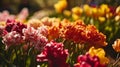 Imbibe the lively atmosphere of spring by capturing the vibrant colors of blossoming flowers. Royalty Free Stock Photo