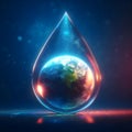 The World in Miniature The Earth Reflected in the Drop of Water