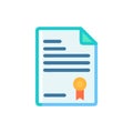 Title Deed Icon for Legal Rights Royalty Free Stock Photo