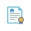 Title Deed Icon for Property Ownership Royalty Free Stock Photo