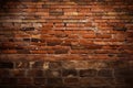 Ai Generative Old brick wall with peeling paint. Abstract grunge background. Vintage brick wall texture background Royalty Free Stock Photo