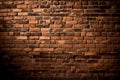 Ai Generative Old brick wall with peeling paint. Abstract grunge background. Vintage brick wall texture background Royalty Free Stock Photo