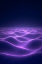 Title: Elegant Purple Gradient Glow with Smooth Abstract Waves Royalty Free Stock Photo