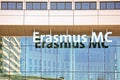 Title Erasmus MC on the building in Rotterdam city at Netherlands Royalty Free Stock Photo
